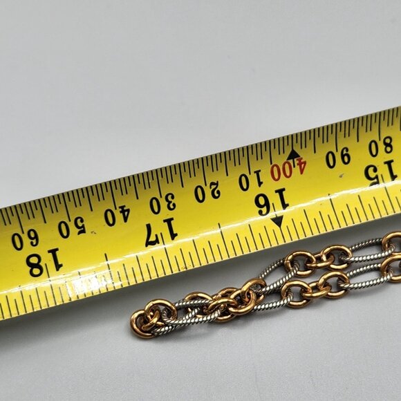 Carolyn Pollack 925 Brass Copper Necklace Bracelet Set Filigree Teardrop Silver - Picture 13 of 15